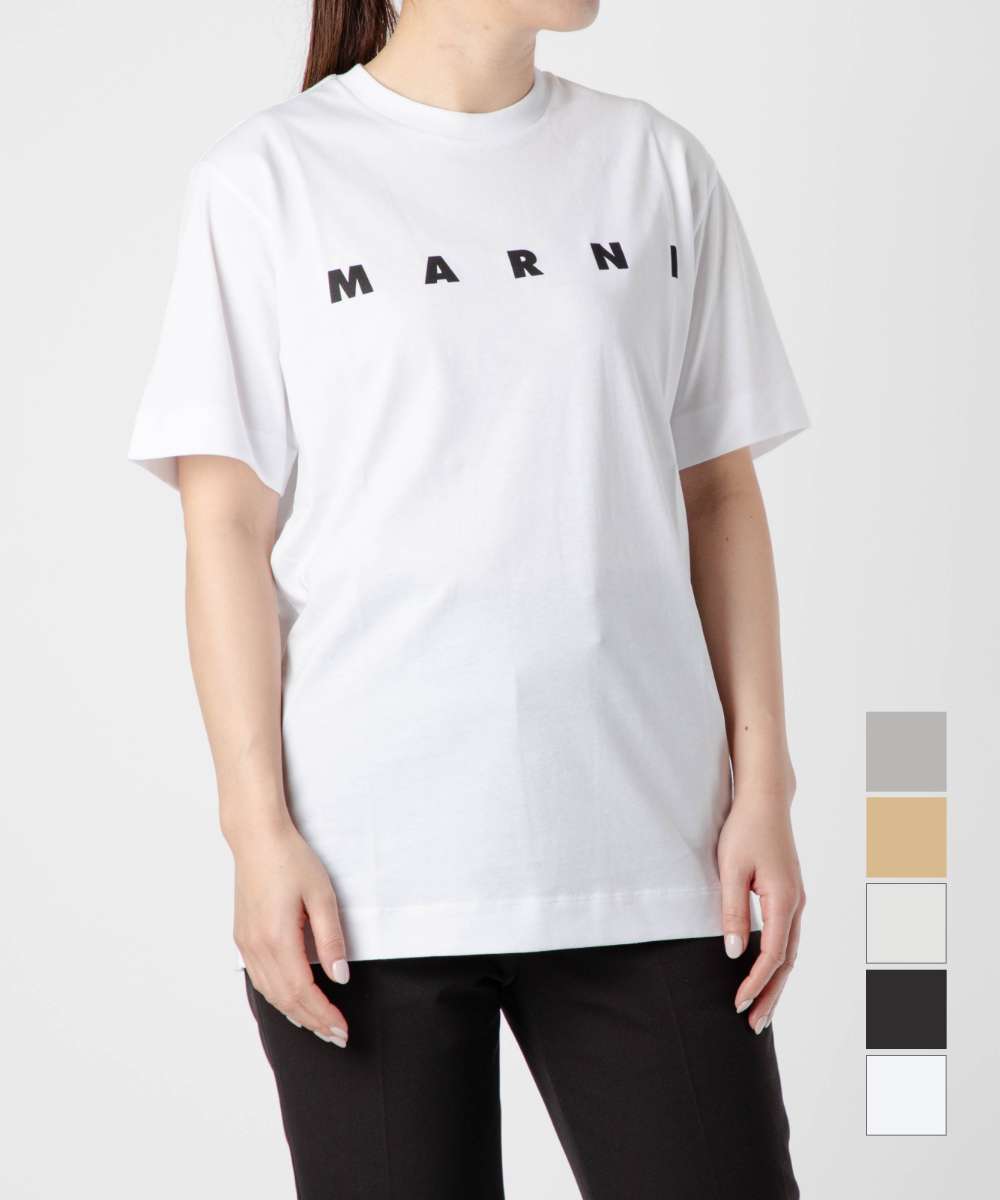 Rakuten - マルニ MARNI M002MV M00HZ M00RF Tシャツ MT135U メンズ レディース トップス KIDS キッズ 半袖 ロゴプリント カットソー クルーネック コットン 綿 大人もOK