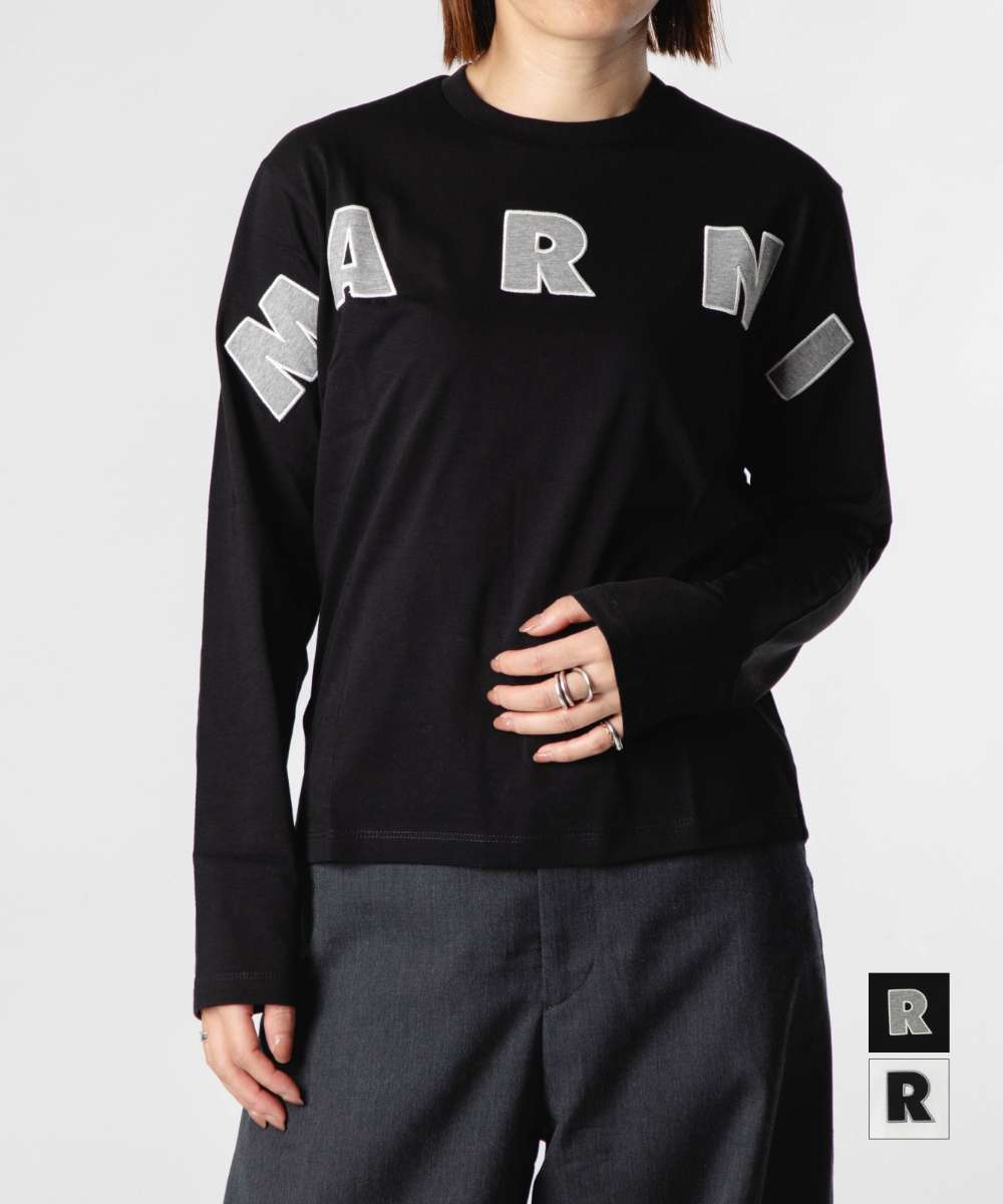 Rakuten - マルニ MARNI KIDS COLLECTION MT252F キッズコレクション LONG SLEEVE TOP キッズ ロング カットソー M01263 M00RF Tシャツ 長袖 レディース トップス 大人もOK