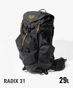 ミステリーランチ MYSTERY RANCH RADIX31 MENS リュック メンズ バッグ ラディックス バックパック 29L デイパック BACKPACK リュックサック アウトドア ハイキング トレッキング キャンプ ビジネス カジュアル 通勤 通学 旅行 丈夫 登山 ブラックハンター S M L XL