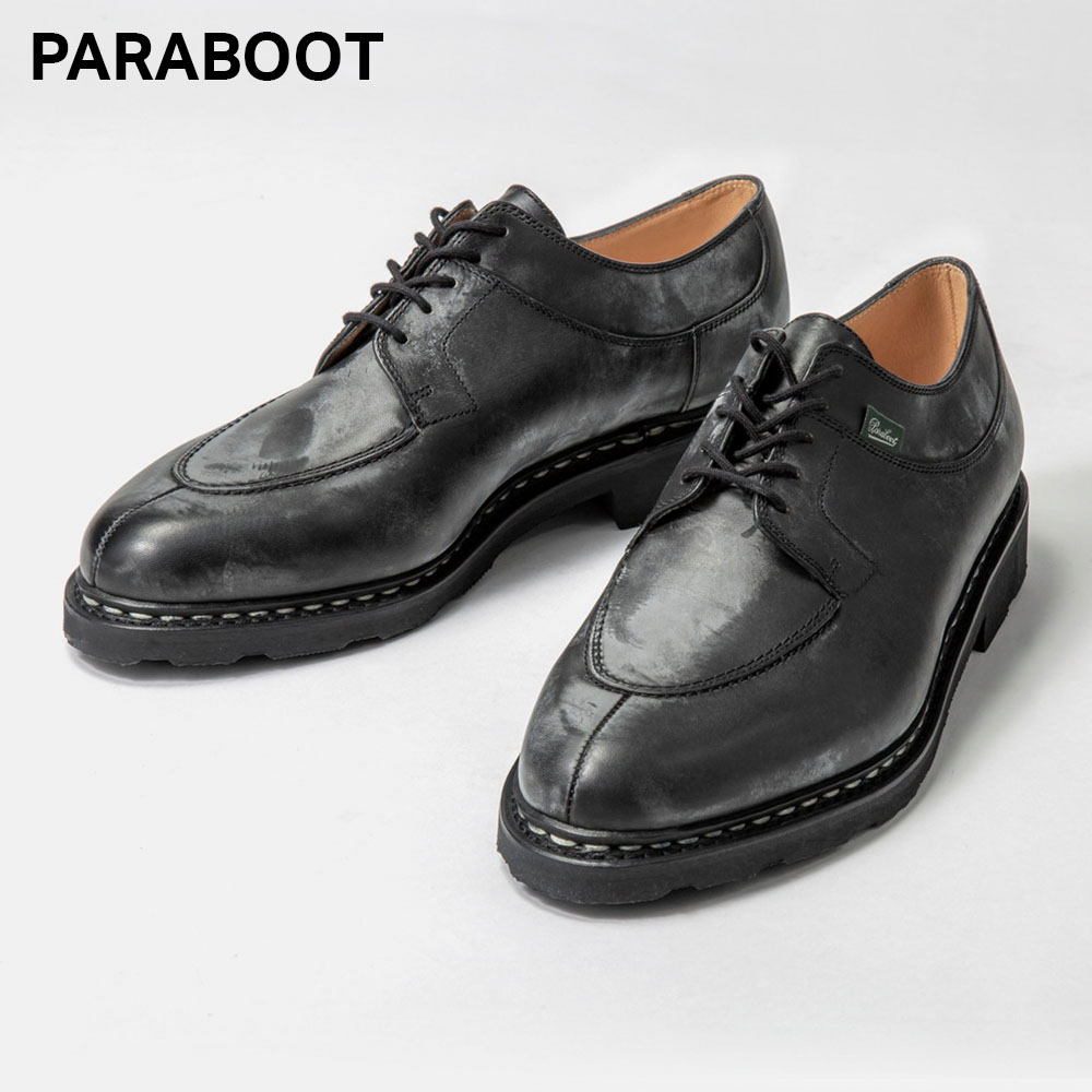 パラブーツ ビジネスシューズ メンズ パラブーツ PARABOOT 705109 ビジネスシューズ AVIGNON アヴィニョン メンズ シューズ Uチップ ローファー レザー NOIR 黒 ブラック 革靴 本革 フランス製 通勤 通学 紳士靴 プレゼント ギフト 24～27.5cm