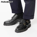 パラブーツ ビジネスシューズ メンズ パラブーツ PARABOOT 981412 ビジネスシューズ ウィリアム WILLIAM メンズ レディース シューズ ダブルモンク ブラック noir ローファー レザー ブラウン 革靴 本革 フランス製 通勤 通学 紳士靴 プレゼント ギフト ブラック 24～28.5cm