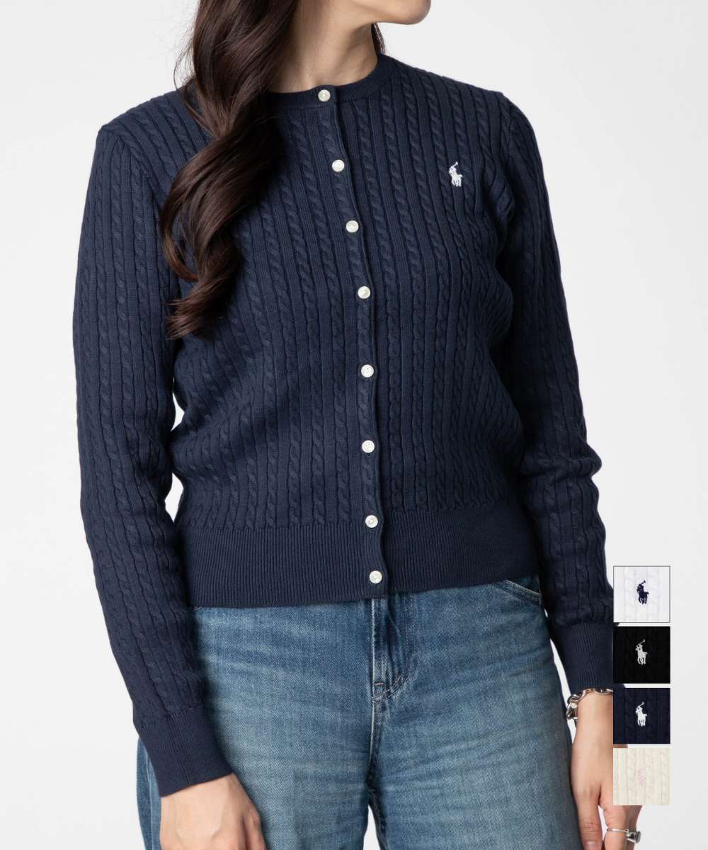 ポロ ラルフ ローレン POLO RALPH LAUREN Mini Cable Cotton Cardigan ミニケーブル コットン カーディガン 313543047 ニット 子供服 キッズ ガールズ レディース 大人もOK トップス