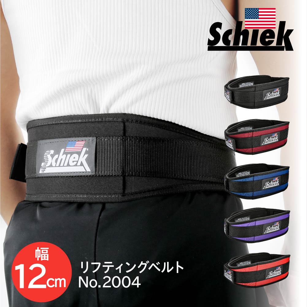 シーク Schiek リフティングベルト 2004 幅 12cm XS S M L XL 【 ボディビル ベンチプレス リフティン..