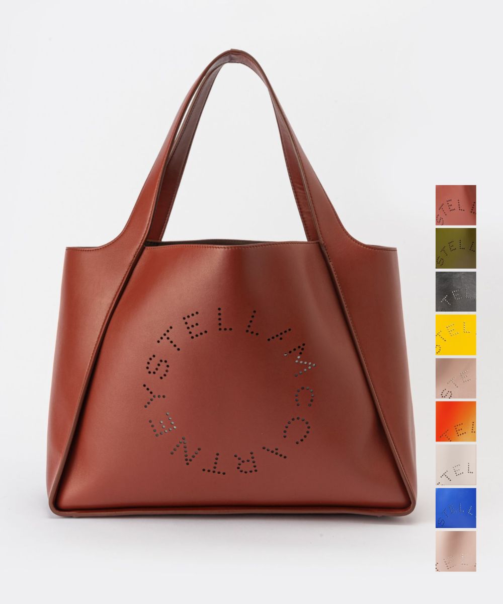 ステラマッカートニー　マザーズバッグ ステラ マッカートニー STELLA McCARTNEY 502793 W8542 ハンドバッグ レディース バッグ 手提げ ステラ ロゴ トートバッグ エコレザー お出かけ 旅行 シンプル ギフト プレゼント お祝い 記念 ポーチ付き 鞄 全9色