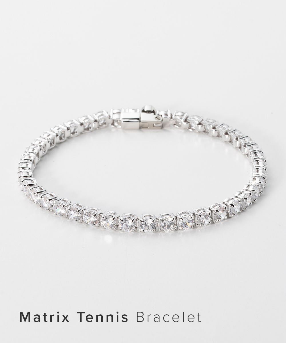 スワロフスキー swarovski 5648937 ブレスレット Matrix Tennis レディース アクセサリー マトリックス テニス ブレスレット ラウンドカット 小 ホワイト ロジウム プレーティング シンプル ジュエリー ギフト プレゼント お祝い 記念 シルバー