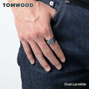 トムウッド TOM WOOD R74IENW01 S925 リング メンズ アクセサリー ラルビカイト オーバル 指輪 Oval Larvikite ジュエリー 天然石 シルバー925 ギフト プレゼント SILVER シルバー 58 60 62サイズ 17～22号