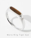 トムウッド TOM WOOD 100655 R75SBTIE01 S925 リング Mario Ring Tiger Eye メンズ レディース アクセサリー 指輪 マリオ タイガー アイ スターリングシルバー 925 ジュエリー ギフト プレゼント エレガント シンプル シルバー 8~22号相当