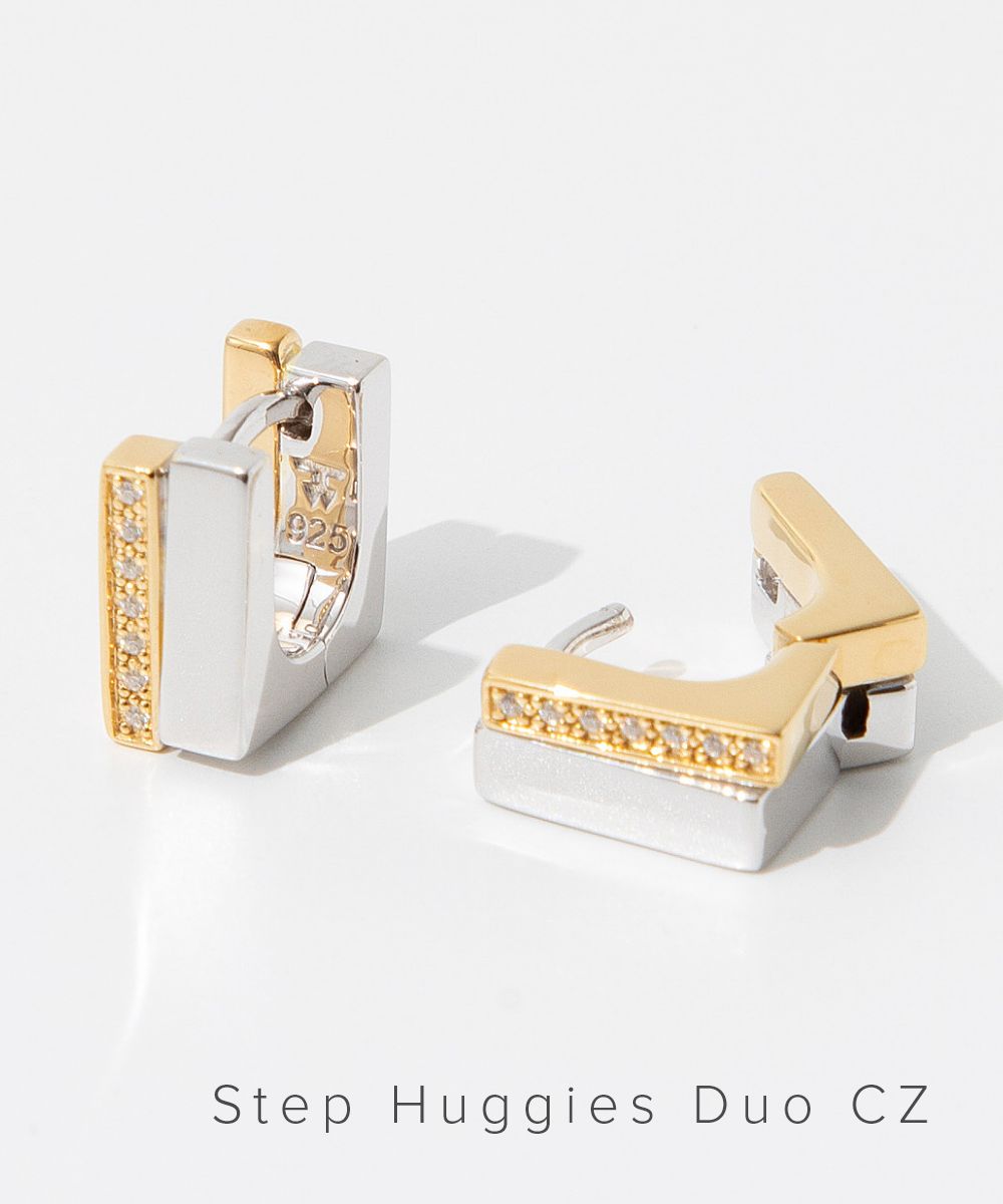 楽天UBLANCトムウッド TOM WOOD 101049 E973CZ01 S925-9K ピアス Step Huggies Duo CZ メンズ レディース アクセサリー イヤリング ステップ ハギー デュオ 両耳販売 シルバー925 ゴールド 9k GOLD ペア ジュエリー ギフト プレゼント お祝い 記念 おしゃれ クリスマス ゴールド