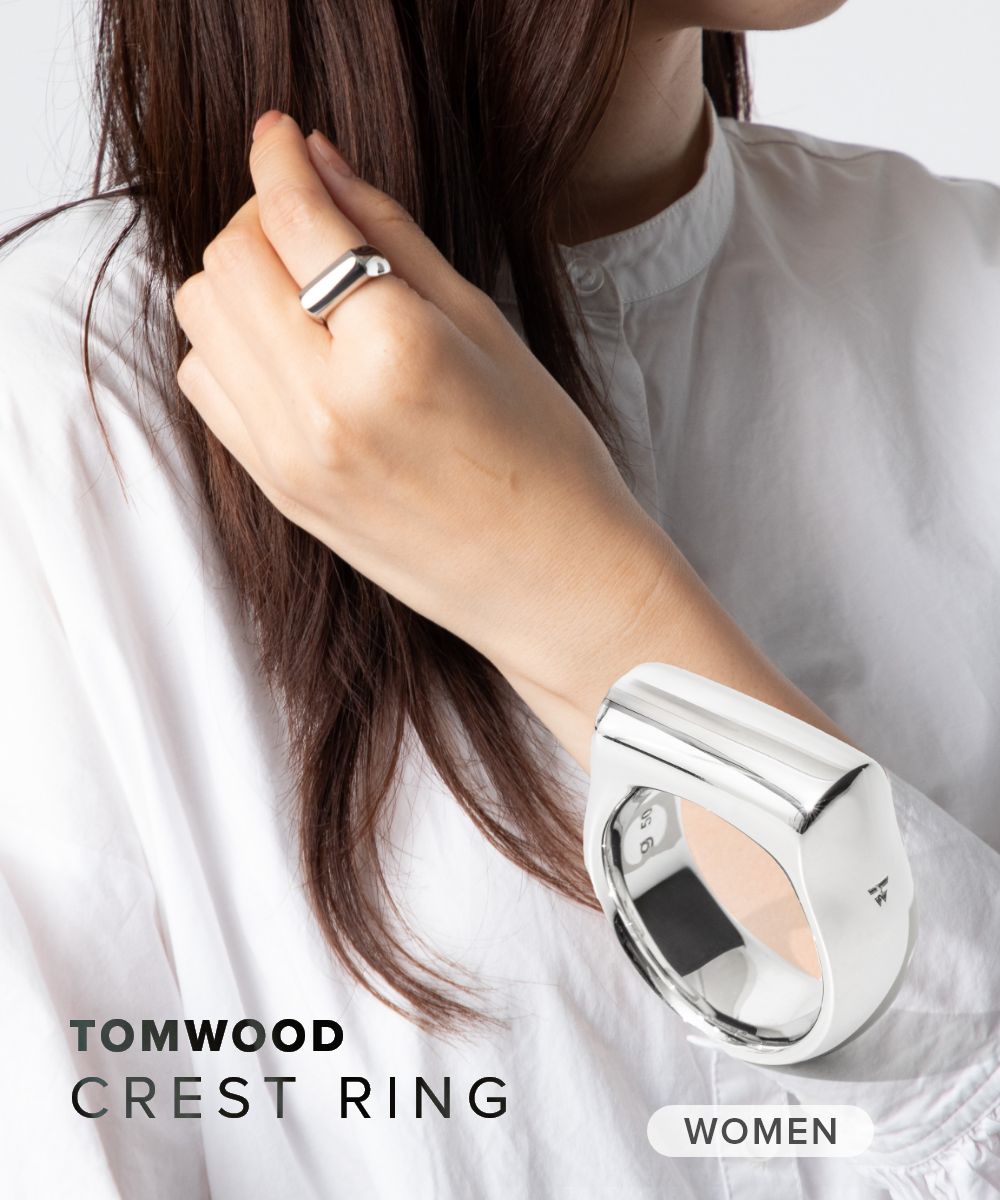 Rakuten - トムウッド TOM WOOD Crest Ring R74HCRNA01S925 / 101220 レディース アクセサリー リング クレスト タイドコレクション Tide 指輪 スターリング シルバー925 Sterling Silver925 ジュエリー ギフト プレゼント シンプル