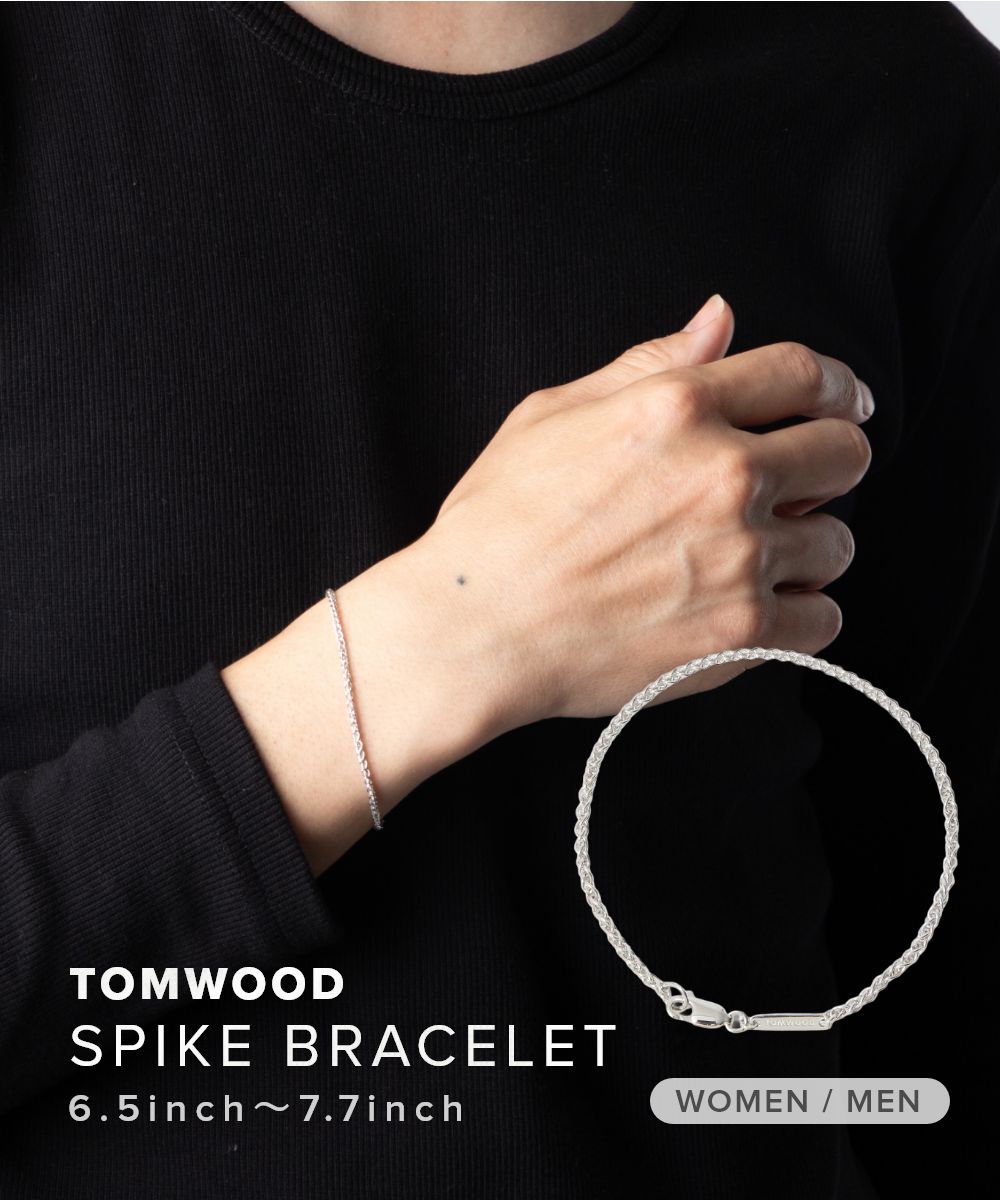 トムウッド TOM WOOD Spike Bracelet スパイク 100991 S925 ブレスレット チェーン ユニセックス アクセサリー シルバー