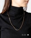 トムウッド TOM WOOD N01019VBX01S925 9k ネックレス Square chain gold メンズ レディース アクセサリー スクエアチェーン gold 9k スターリングシルバー 925 ギフト プレゼント ゴールド ジュエリー お祝い 記念 おしゃれ クリスマス ゴールド M