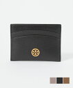 トリーバーチ TORY BURCH 84070 カードケース レディース ファッション小物 ロビンソン カードホルダー レザー ビジネス パスケース ロゴ プレゼント お祝い 通勤 通学 コンパクト ギフト 誕生日 Robinson Card Case グレーヘロン ブラック ビストロブラウン