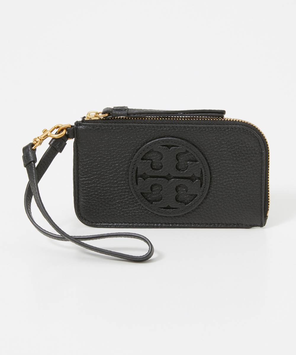 トリーバーチ TORY BURCH 148984 カードケース レディース ファッション小物 ミラージップ カードホルダー レザー フラグメントケース ビジネス パスケース ロゴ プレゼント お祝い 通勤 通学 コンパクト ギフト 誕生日 Miller Zip Card Case ブラック