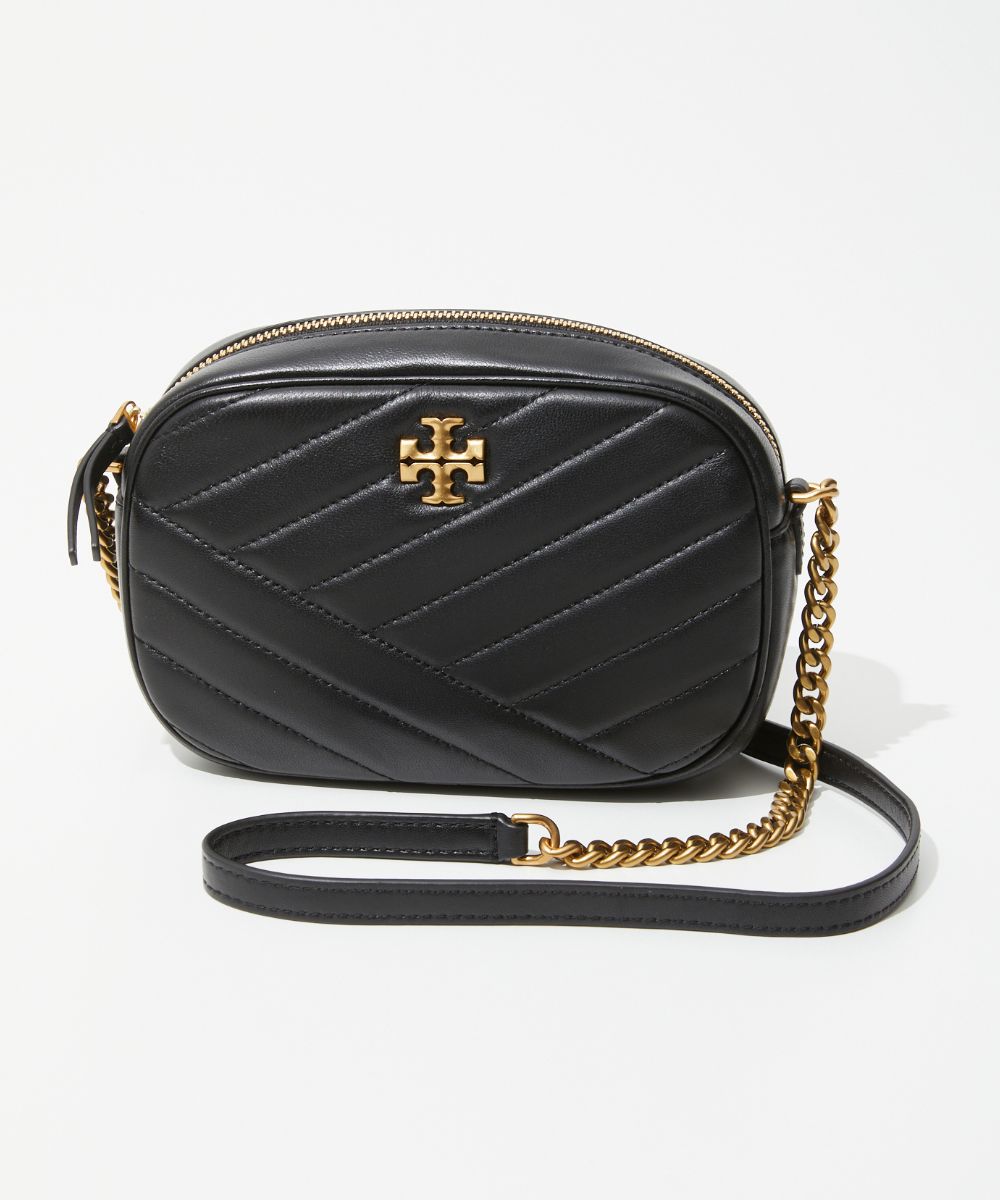 トリーバーチ 革ショルダーバッグ レディース トリーバーチ TORY BURCH 152353 ショルダーバッグ レディース バッグ キラ シェブロン カメラバッグ ミニショルダー キルティングレザー ロゴ カジュアル キレカジ プレゼント お祝い 肩掛け お出かけ 鞄 Kira Chevron Camera Bag ブラック