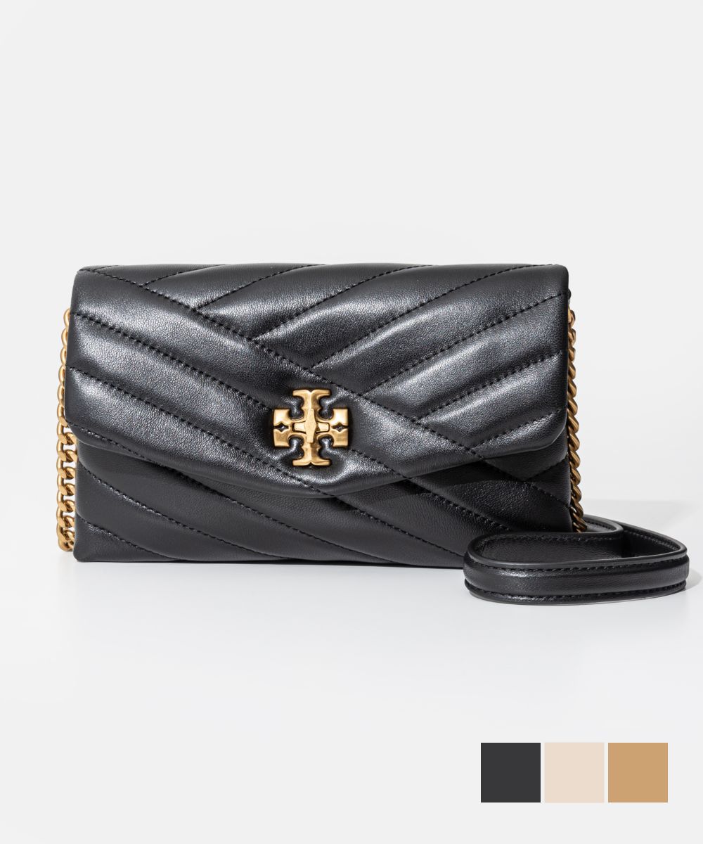 トリーバーチ 革ショルダーバッグ レディース トリーバーチ TORY BURCH 90343 ショルダーバッグ Kira Chevron Chain Wallet レディース バッグ キラ シェブロン チェーンウォレット レザー チェーンストラップ ロゴ 小銭入れ カジュアル プレゼント お出かけ ギフト ブラック