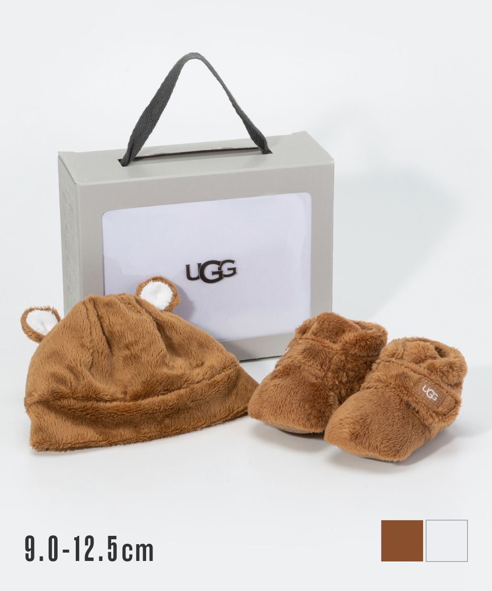 アグ UGG 1120951I サンダル ビックスビー アンド ビーニー キッズ・ベビー シューズ ベビーブーティー&テディベアビーニーセット Bixbee & Beanie ロゴ おしゃれ 靴 ウィンター 防寒 あったか ふわふわ ブランド プレゼント 赤ちゃん 出産祝 チェストナット 9.0～12.5cm