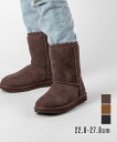 アグ UGG 1016223 レディース ムートンブーツ シューズ ムートン ブーツ クラシック ショート II 2 W CLASSIC SHORT II シープスキン ショート ボア レザー 通勤 通学 デイリーユース 普段使い タウンユース 靴 ウィンター 防寒 あったか 撥水 おしゃれ ブラック 22～27cm