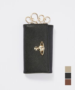 󥦥ȥå Vivienne Westwood 51020001 L001N  SAFFIANO KEY CASE ǥ եåʪ ֥饦 ֥å 졼