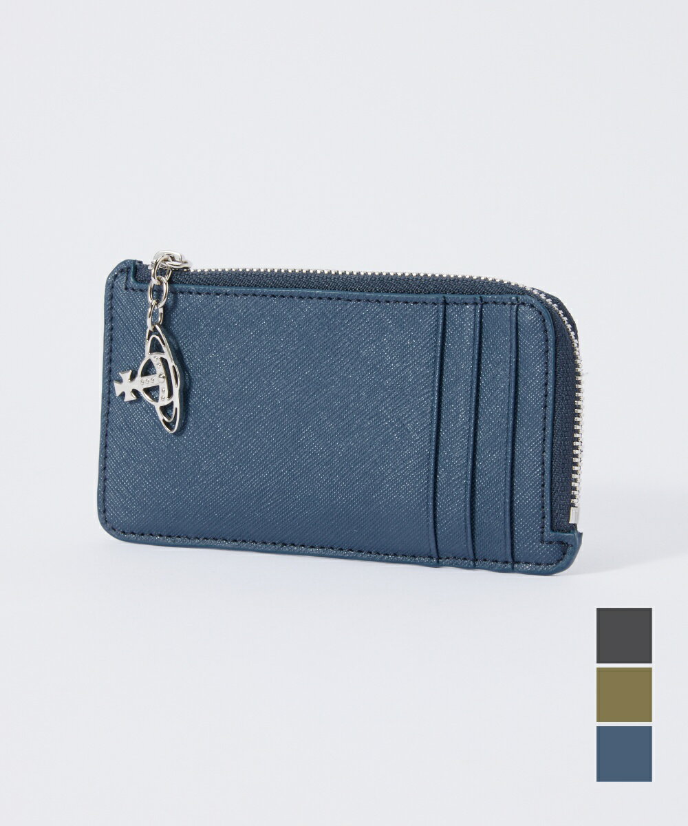 BBAEFXgEbh Vivienne Westwood 51050051 L001N J[hP[X SAFFIANO ZIP CARD HOLDER fB[X t@bV u[ O[ ubN