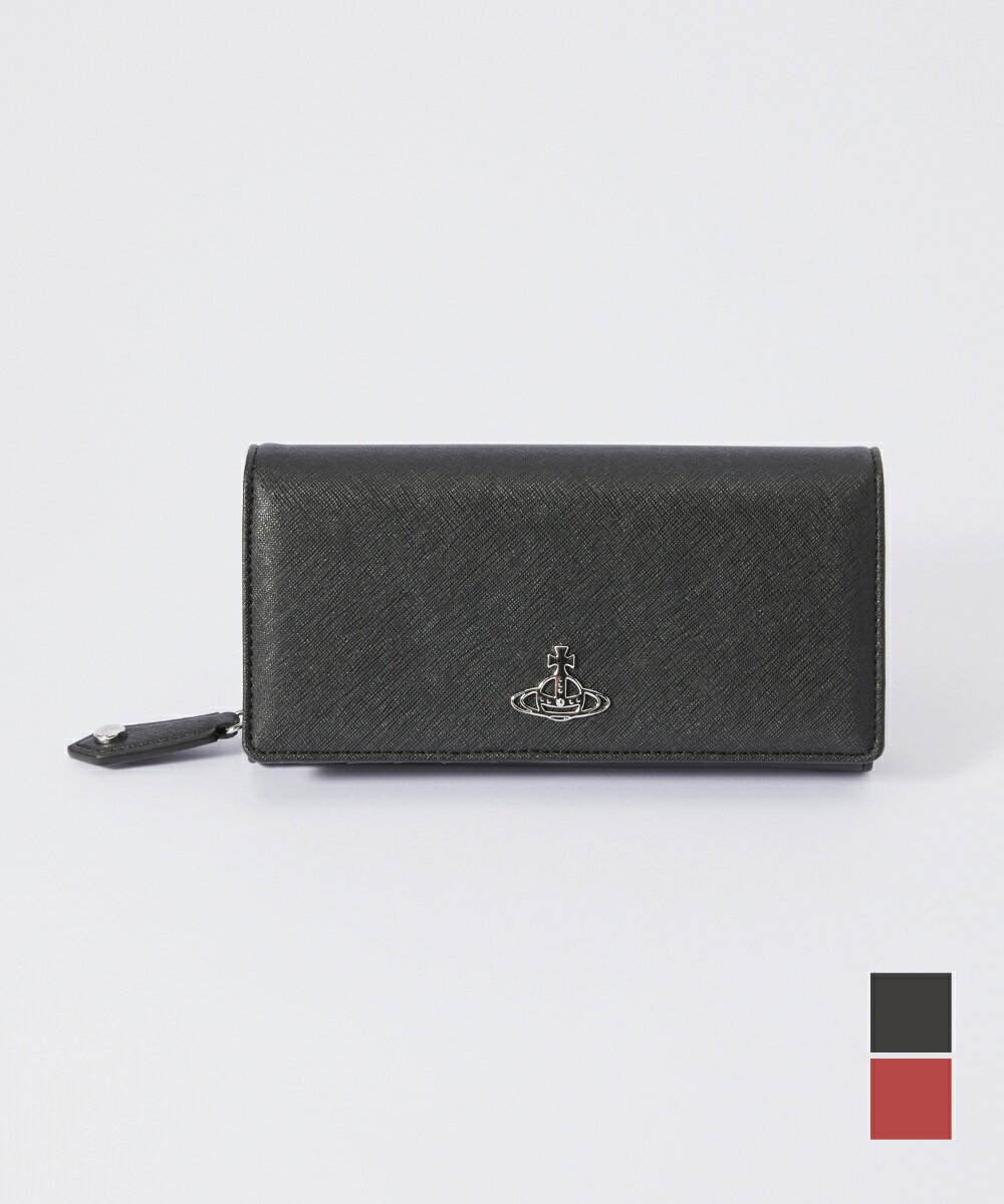 ヴィヴィアンウェストウッド Vivienne Westwood 51060025 S000B 長財布 SAFFIANO BIOGREEN CLASSIC LONG WALLET レディース 財布 レッド ブラック