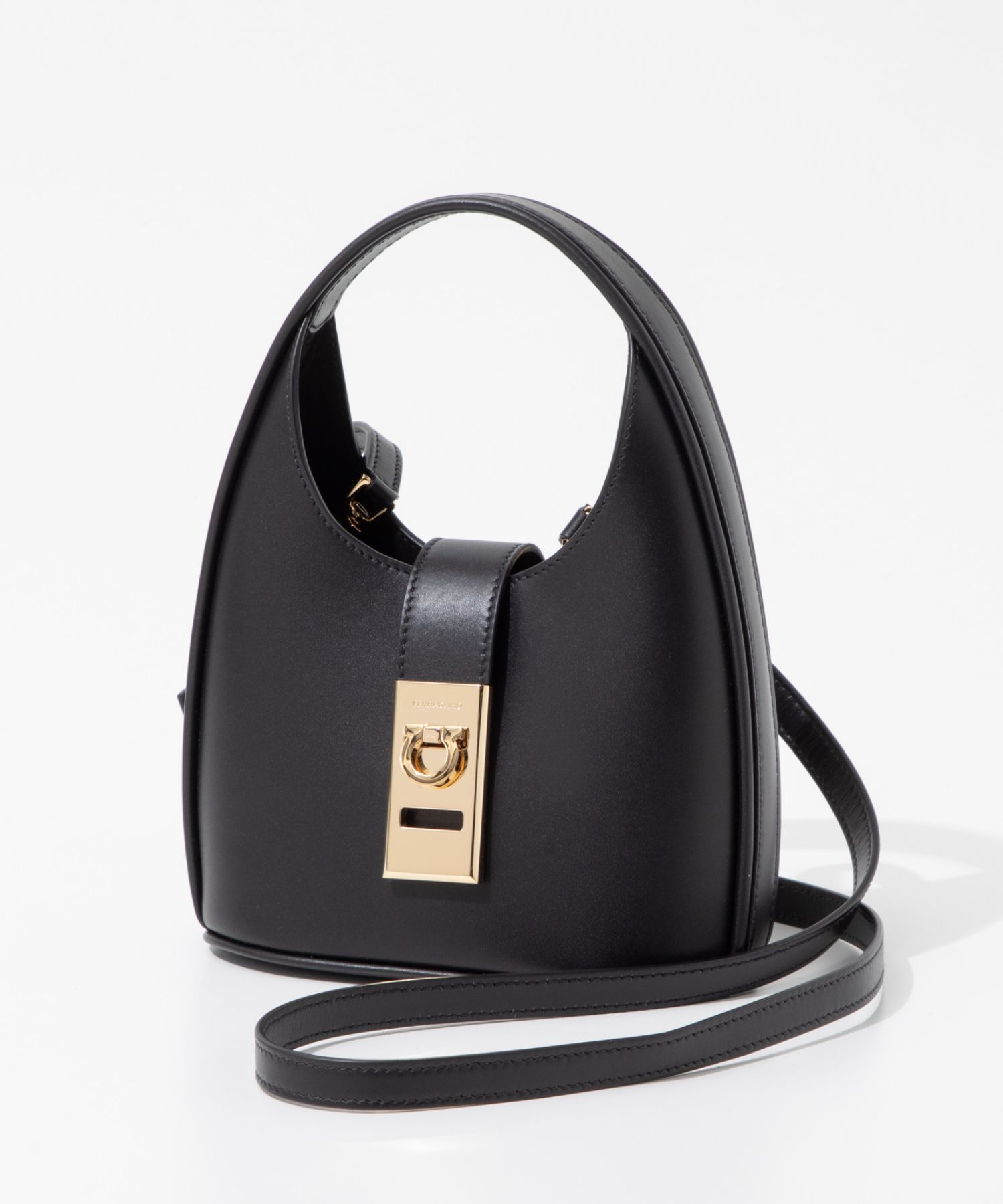 Ferragamoフェラガモフェルト レザー ショルダーバッグフエルト