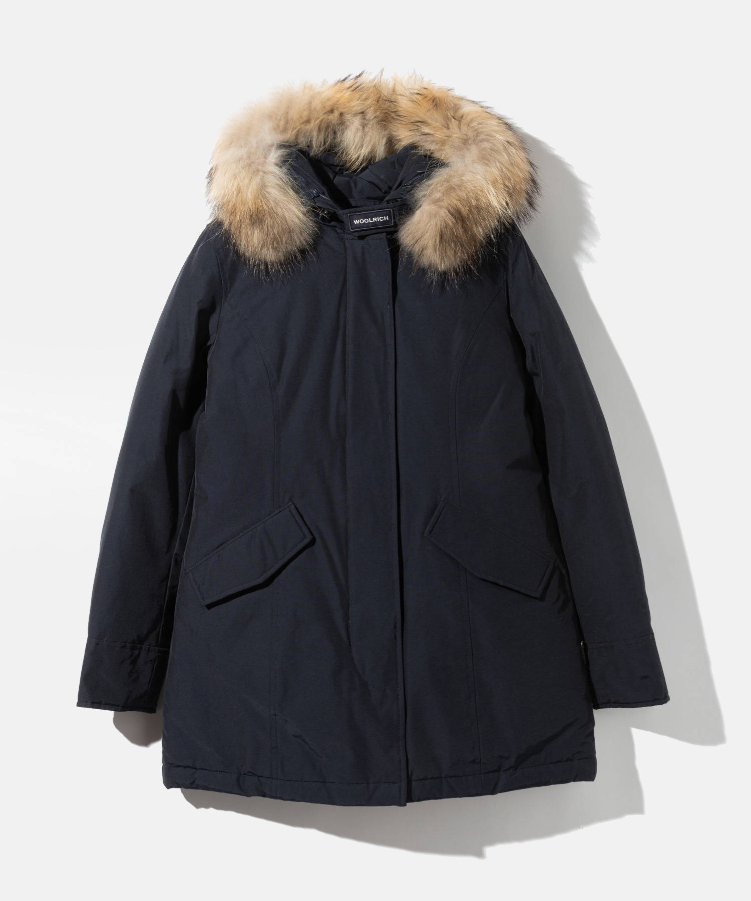 未使用　新品　ウールリッチ　カシミア　黒　紺　XS 服　ダウン　レディース WOOLRICH - 未使用 新品 ウールリッチ カシミア 黒 紺 XS 服 ダウン