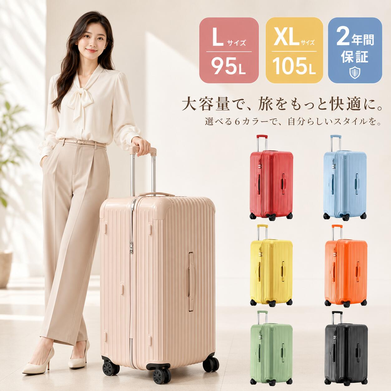 楽天市場】キャリーバッグ 95lの通販