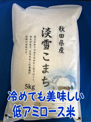 本州限定!!送料無料!!1年産!!秋田県能代産・淡雪こまち白米10kg【5kg×2】※北海道・九州・沖縄・離島は別途送料掛かります