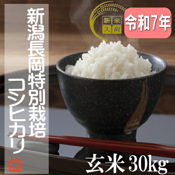 新潟県長岡産令和5年コシヒカリ 玄米30kg
