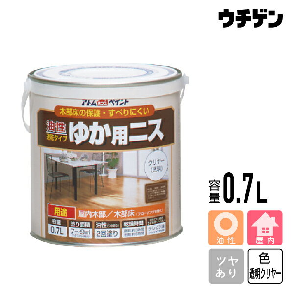 アトムハウスペイント 油性ゆか用ニス 0.7L