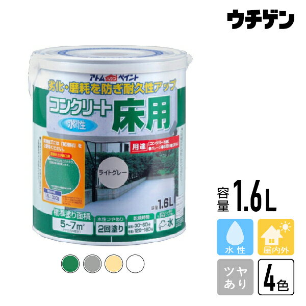 Rakuten - アトムハウスペイント コンクリート床用 1.6L