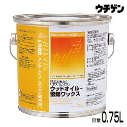 楽天塗料総合商社　ウチゲン自然健康塗料 リボス 蜜蝋オイルワックス No.375 ビボス 0.75L Livos BIVOS 植物性オイル ミツロウ オイルワックス 屋内用 メンテナンス