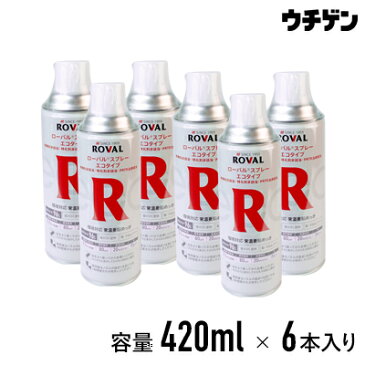 ローバル ROVA Lエコタイプスプレー420ml 6本組　亜鉛含有96％ 油性 サビ止め 常温亜鉛めっき【送料込み】