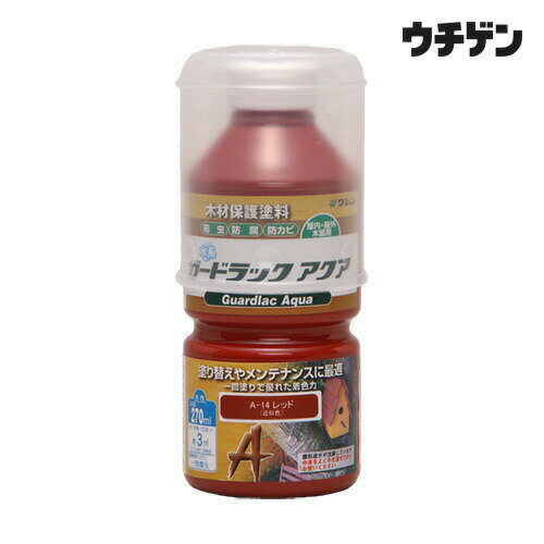 Rakuten - 和信ペイント ガードラックアクア レッド 270ml