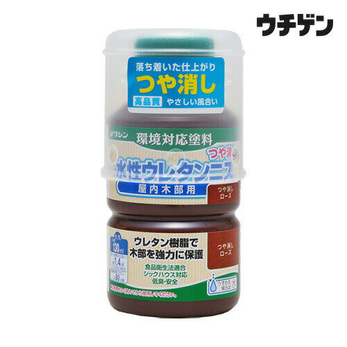 Rakuten - 和信ペイント 水性ウレタンニス つや消しローズ 130ml