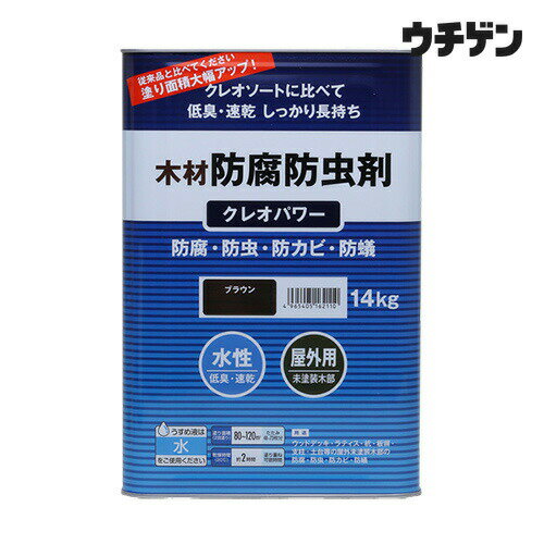 Rakuten - 和信ペイント クレオパワー ブラウン 14kg