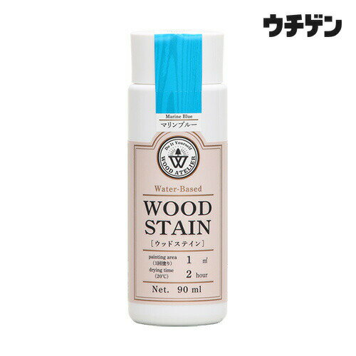 和信ペイント ウッドアトリエ ウッドステイン WS-19 マリンブルー 90ml