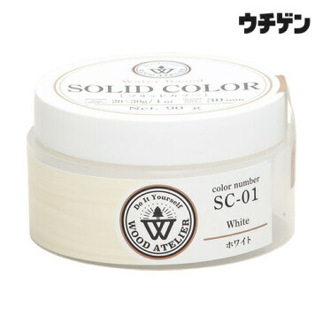 和信ペイント ウッドアトリエ ソリッドカラー SC-01 ホワイト 90g