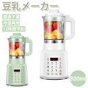 豆乳メーカー ミキサー ブレンダー 800ML 12時間予約 全自動 濾過不要 16種類の主な機能 三重の安全保護 お粥 豆乳 お湯 離乳食 ジュース 乾燥豆を直接使用でき ジューサー スムージーメーカー ードプロセッサー 粉砕機|詳細画像