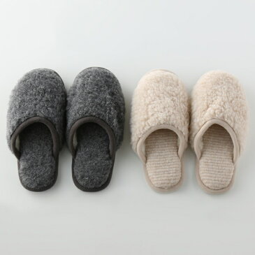 UCHINO メリノウール スリッパ (内野) HOME SHOES GALLERY(ウチノホームシューズギャラリー) FLOKATI メンズ レディース もこもこ ギフト 贈り物 プレゼント 送料無料 【内野タオル】敬老の日 実用的