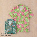 (SALE)UCHINO クレープガーゼ プリントアロハシャツ プリント柄 旅行 ルームウエア アロハシャツ ガーゼ素材 敏感肌 ウチノ ウチノタオル 【内野タ...
