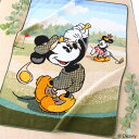 (送料無料)Disney(ディズニー)ミッキーマウス&ミニーマウスゴルフ バスタオル シェニール 約50×70cm ウチノ タオル【内野タオル】ギフト対応 贈り...