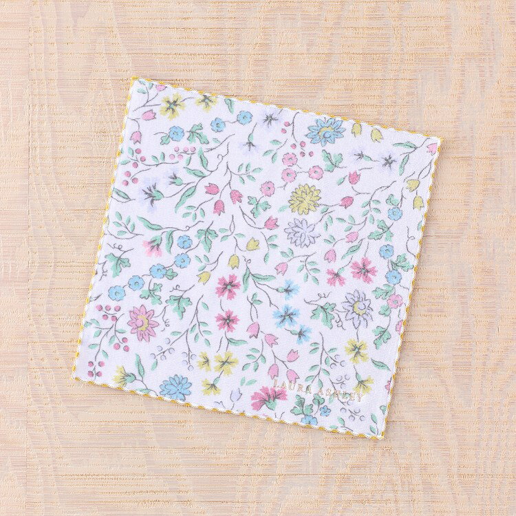 ローラアシュレイ ハンカチ レディース ローラアシュレイ LAURA ASHLEY ベラ タオルハンカチ 約25×25cm スペシャル 花柄アート インクジェットプリント ウチノ UCHINO ウチノタオル 【内野タオル】 ギフト 贈り物 プレゼント