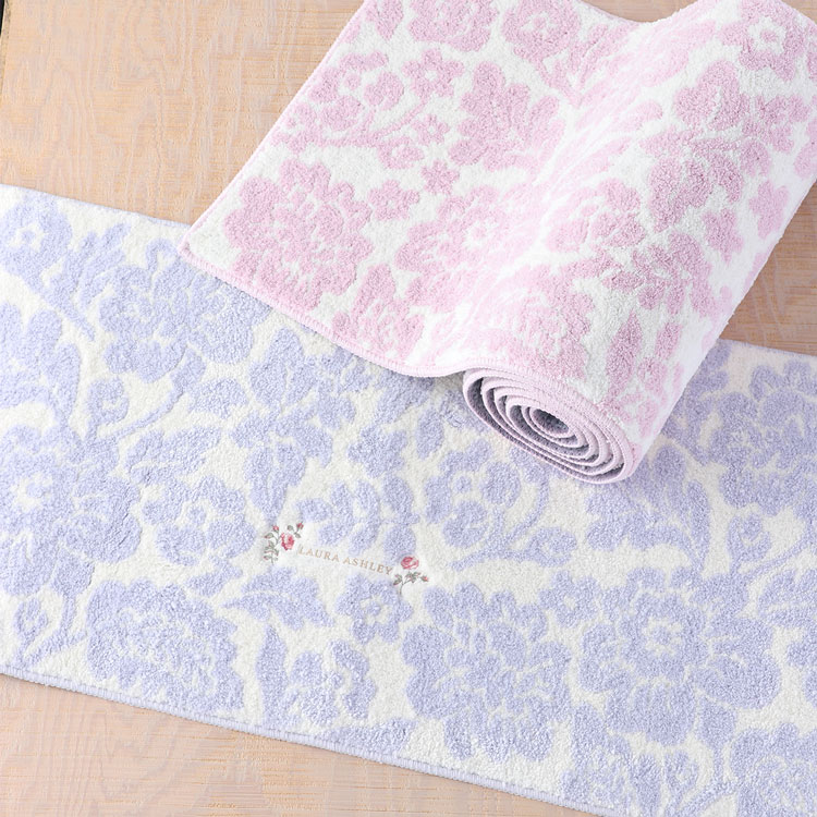 楽天UCHINO Online Shop（SALE）LAURA ASHLEY ローラアシュレイ グレイスリン ロングマット 約240x50cm UCHINO ロングマット キッチンマット おしゃれ 洗える インテリア マット ウチノタオル 【内野タオル】 ギフト 贈り物 プレゼント