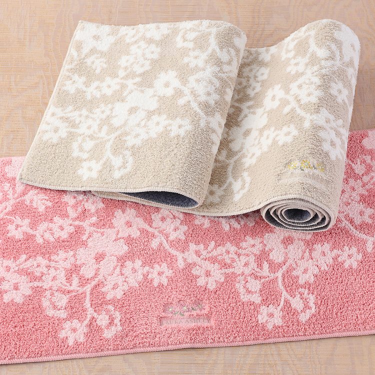 (SALE) ローラアシュレイ LAURA ASHLEY リトルヴェニスロングマット 約240×50cm 花柄 上品 春夏 ロングマット ポリエステル糸 ウチノ UCHINO ウチノタオル 【内野タオル】 ギフト 贈り物 プレゼント