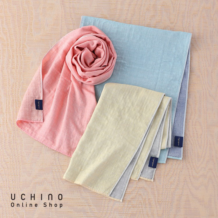 UCHINO リバーシブルマシュマロガーゼマフラー ガーゼマフラー TOWELGALLERY(ウチノタオルギャラリー) 【内野タオル】