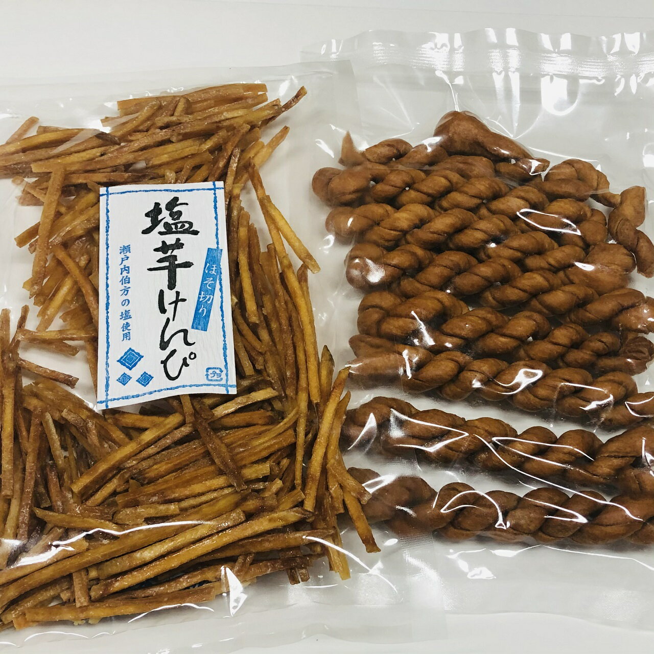 【メール便送料無料】お得なかりんと2点セット 訳ありマファール150g と塩芋けんぴ120g/麻花 まあふぁ 林製菓 蘇州 マファール 【smtb-ms】