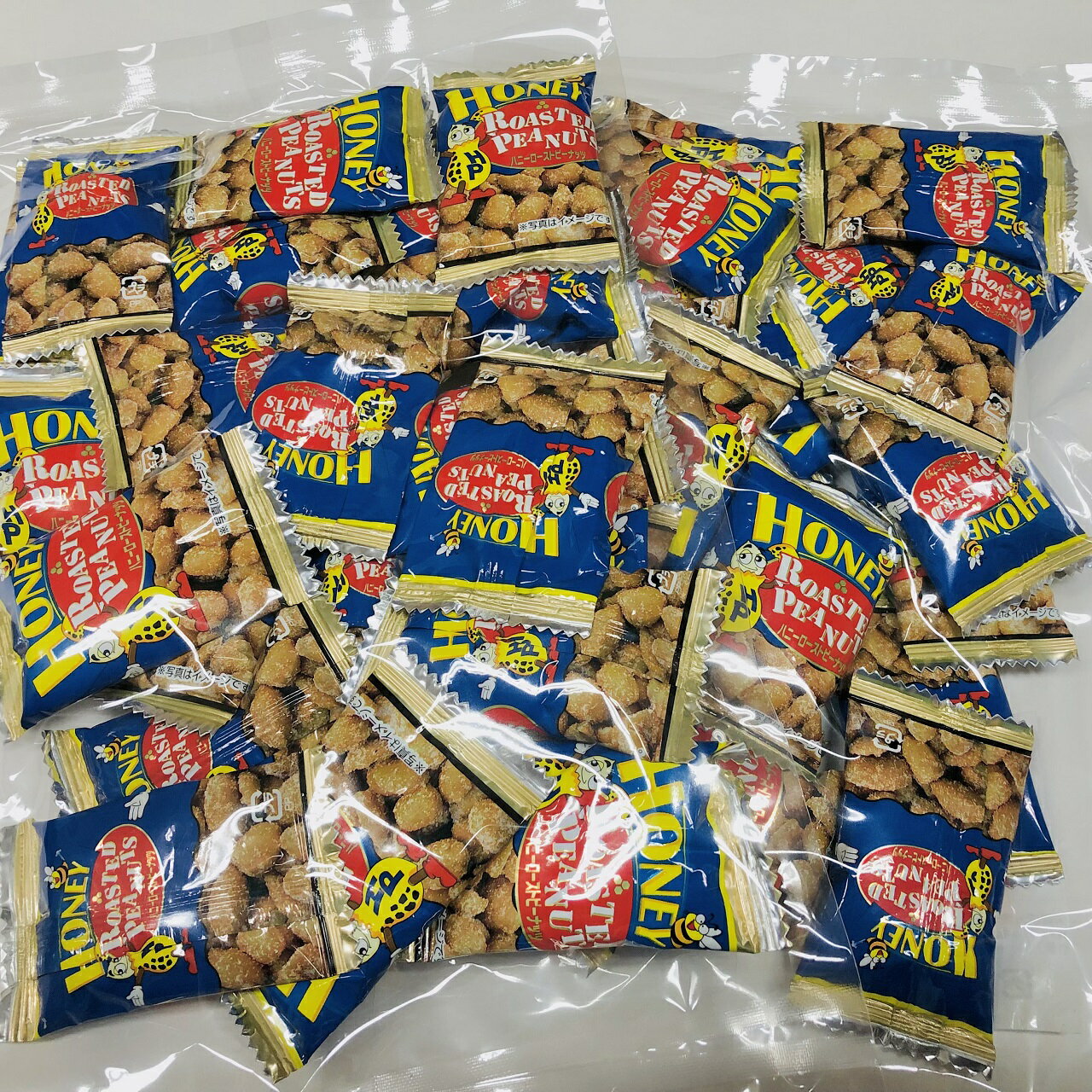 【送料無料】お得な2袋セット　人気のハニーローストピー150g×2袋　便利なピロ袋入り/個包装タイプ/ピーナッツをハチミツでまぶした新しい味の豆菓子です。/ハニーピーナッツ【smtb-ms】