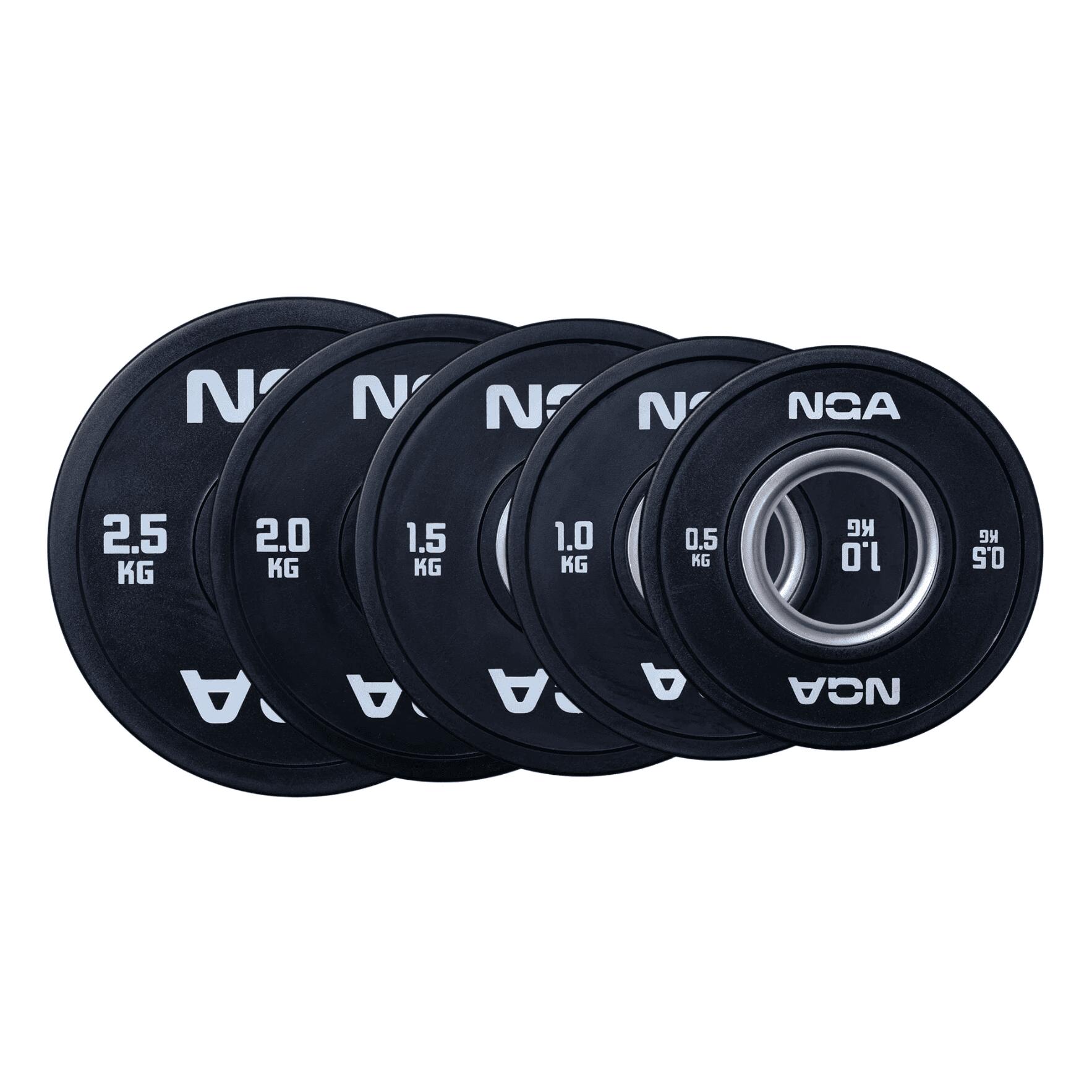[ NGA ] ブラックチェンジプレート ウェイトプレート 0.5kg 1kg 2kg 2.5kg 2.5kg ウェイトプレート ダンベル バーベル ウエイト ラバー プレート バーベル 筋トレ ベンチプレス デッドリフト 重り 筋トレ器具
