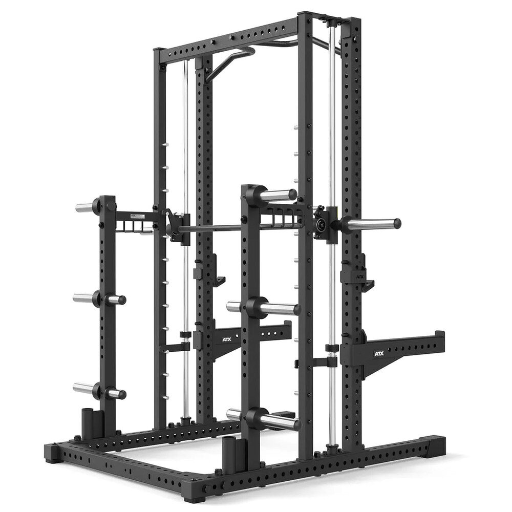 【ATX Fitness 正規販売店】スミスマシン ハーフラック 700シリーズ ATX-MPX-780 スミスマシンラック 懸垂 チンニングバー付 Jカップ セーフティ ウェイトホーン10本付属 ベンチプレス 業務用 ホームジム 筋トレ器具 マルチジム 自宅 uchinogym-10000159 ウチノジム楽天市場店 サンプル画像3